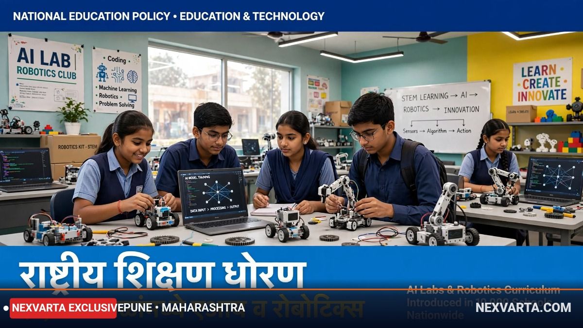 राष्ट्रीय शिक्षण धोरण: देशभरातील १०,००० शाळांमध्ये एआय लॅब्स आणि रोबोटिक्स अभ्यासक्रम सुरू